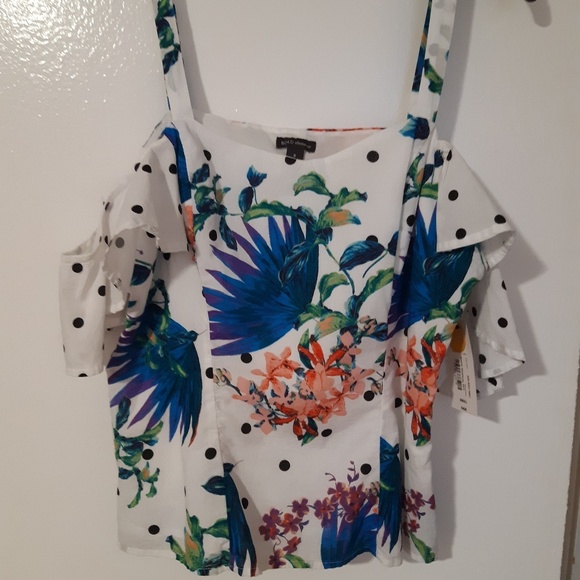 🏵️BOGO🏵️ Bold Elements Sz Small Tropical Top NWT - Picture 3 of 8